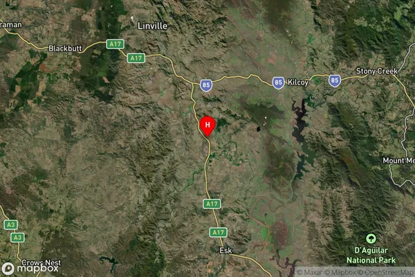 Braemore,Queensland Satellite Map