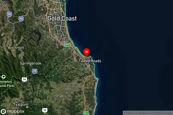 Kirra,Queensland Satellite Map