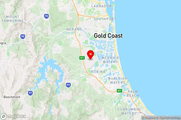 Merrimac,Queensland Area Map