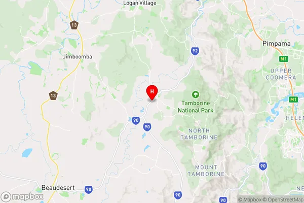 Tamborine,Queensland Area Map