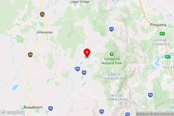 Tamborine Village,Queensland Area Map