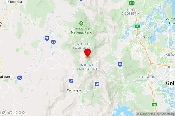 Mount Tamborine,Queensland Area Map