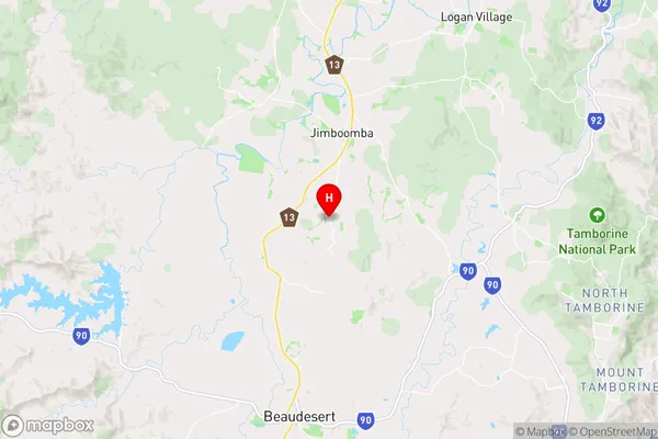 Cedar Vale,Queensland Area Map