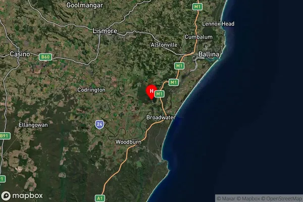 Bagotville,New South Wales Satellite Map