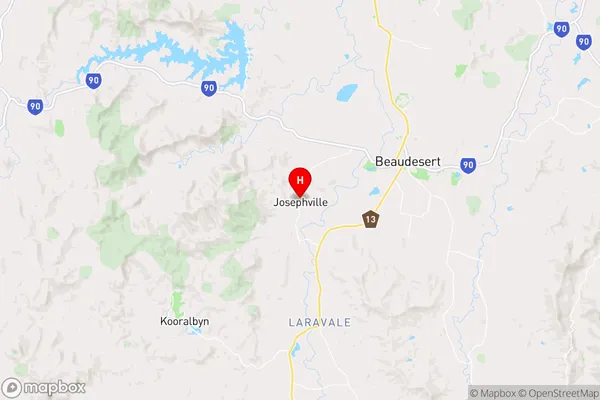 Josephville,Queensland Area Map