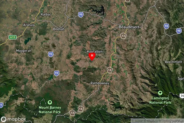 Knapp Creek,Queensland Satellite Map