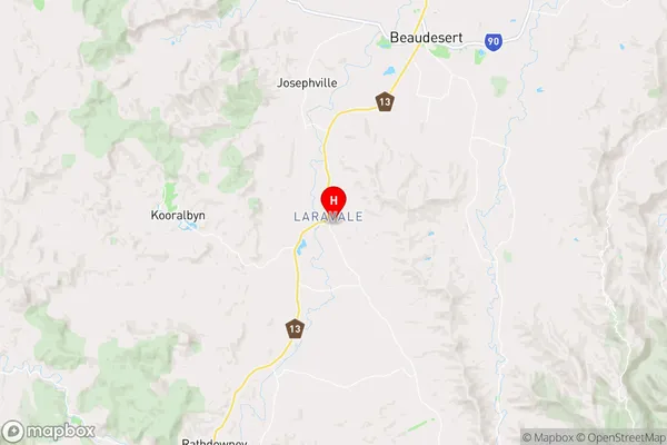 Laravale,Queensland Area Map