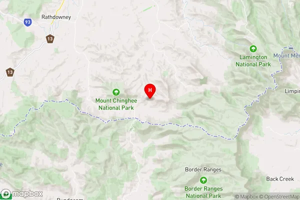 Mount Gipps,Queensland Area Map