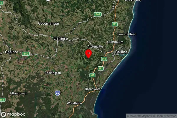 Dalwood,New South Wales Satellite Map