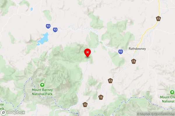 Mount Barney,Queensland Area Map