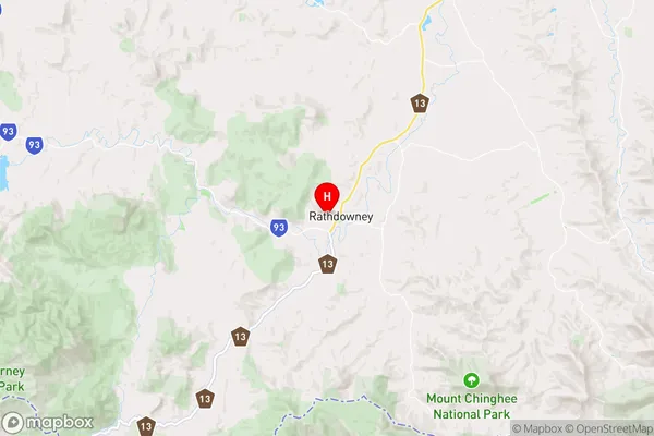 Rathdowney,Queensland Area Map