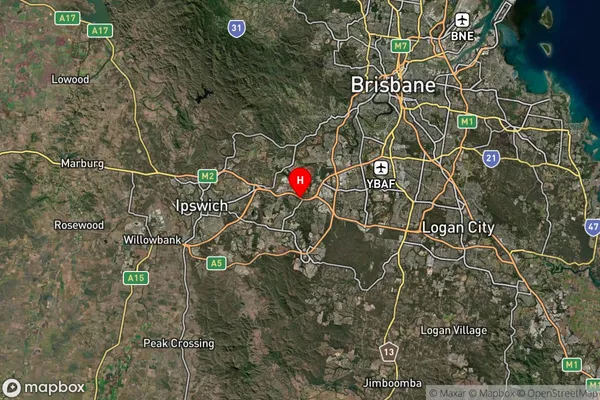 Goodna Dc,Queensland Satellite Map