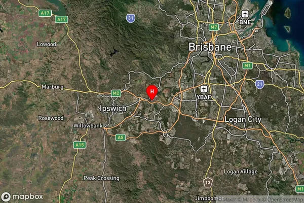 Redbank,Queensland Satellite Map