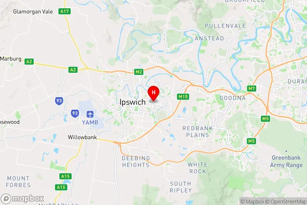 Booval Dc,Queensland Area Map