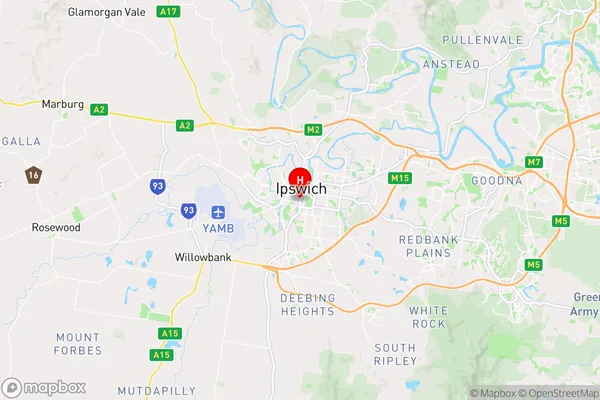 Ipswich,Queensland Area Map