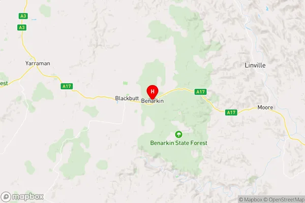 Benarkin,Queensland Area Map