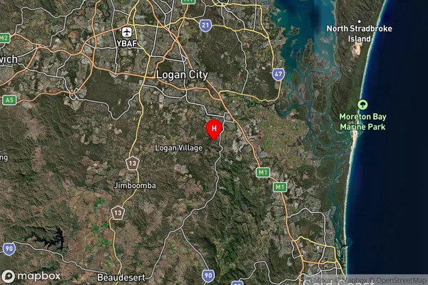 Belivah,Queensland Satellite Map