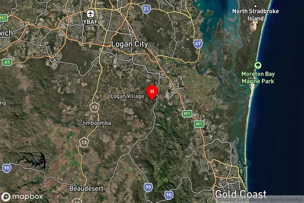 Wolffdene,Queensland Satellite Map