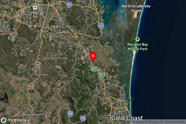 Ormeau,Queensland Satellite Map