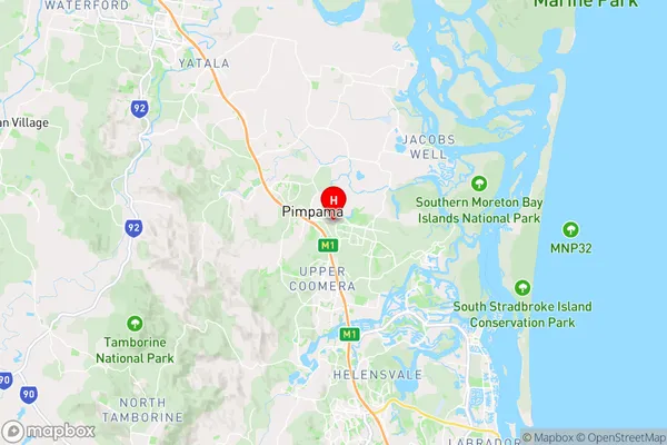 Pimpama,Queensland Area Map