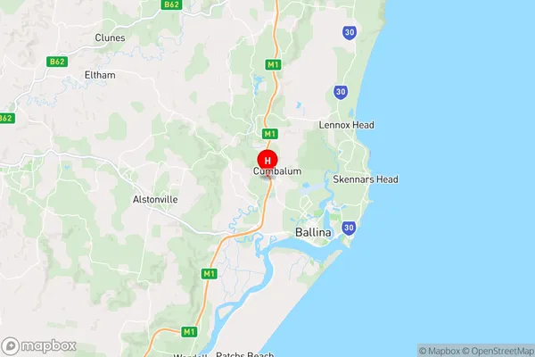 Cumbalum,New South Wales Area Map