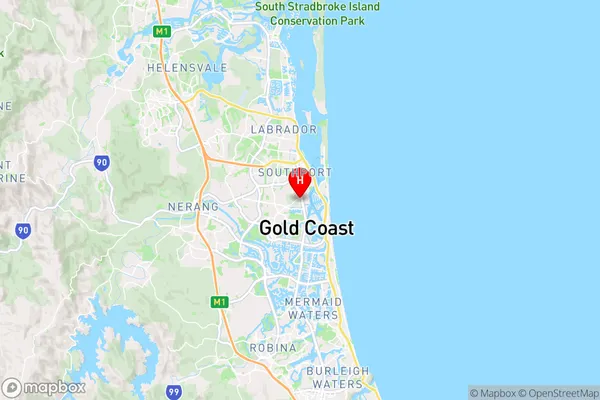 Southport Park,Queensland Area Map