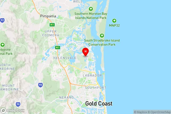 Coombabah,Queensland Area Map