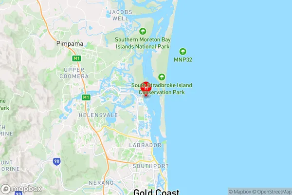 Paradise Point,Queensland Area Map