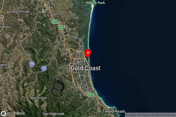 Main Beach,Queensland Satellite Map