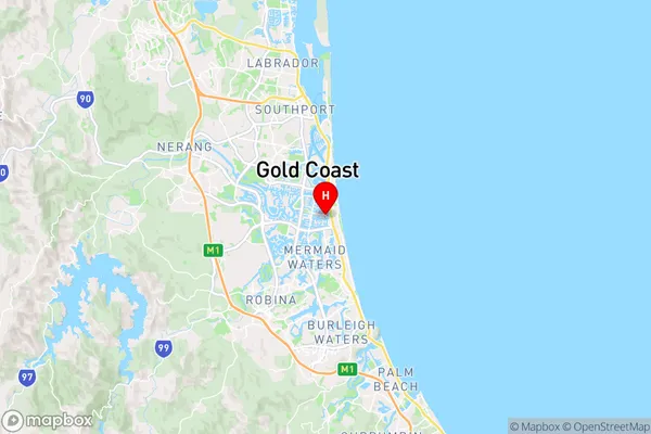 Miami Keys,Queensland Area Map