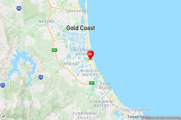 Miami,Queensland Area Map