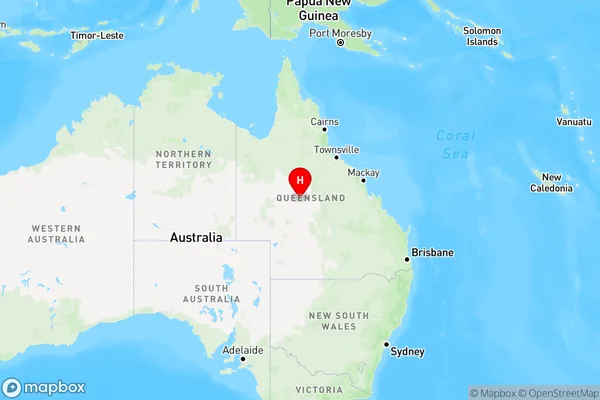 Chorregon,Queensland Region Map