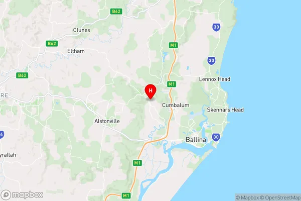 Teven,New South Wales Area Map