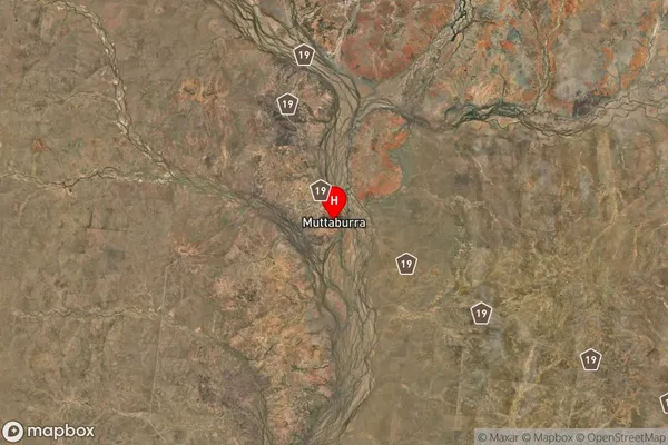 Muttaburra,Queensland Satellite Map