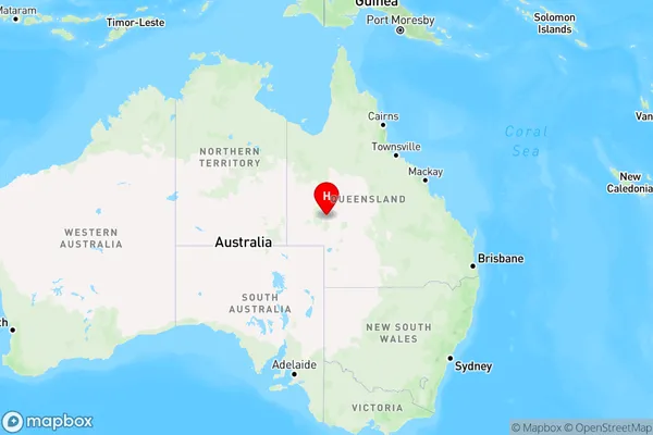 Diamantina Lakes,Queensland Region Map