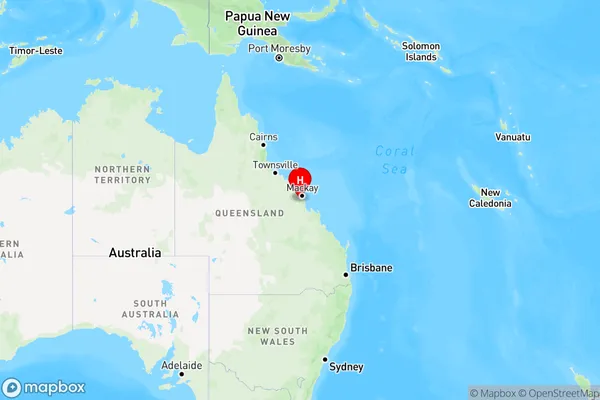 Blue Mountain,Queensland Region Map