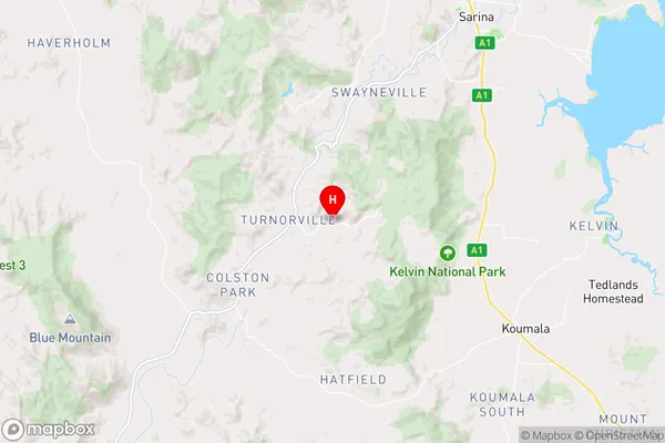 Sarina Range,Queensland Area Map