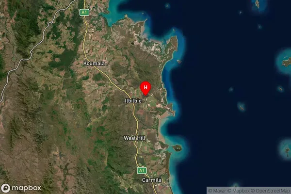 Ilbilbie,Queensland Satellite Map