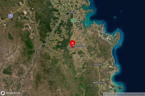 Koumala,Queensland Satellite Map