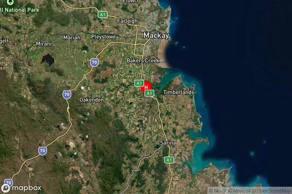 Balberra,Queensland Satellite Map