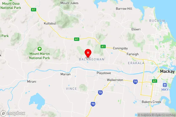 Balnagowan,Queensland Area Map