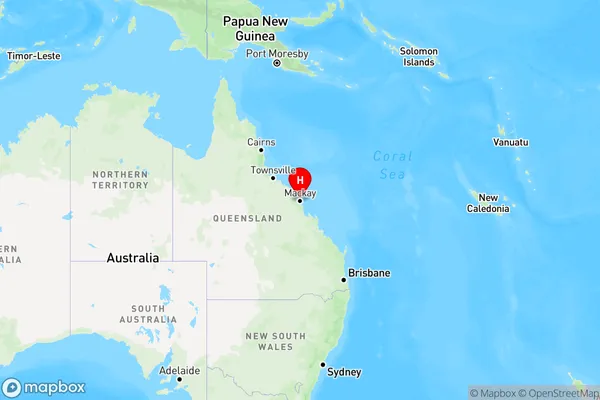 Blacks Beach,Queensland Region Map