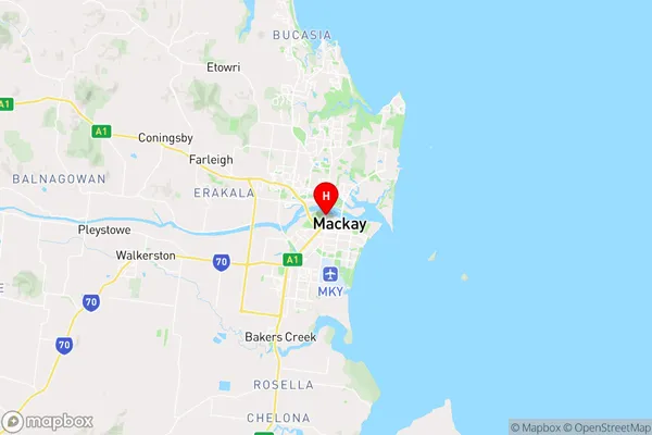 Caneland,Queensland Area Map