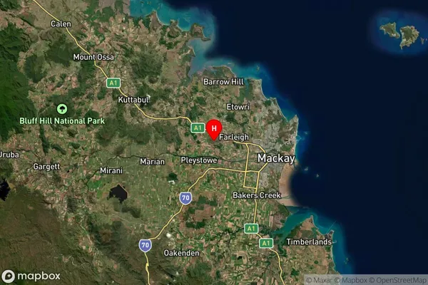 Coningsby,Queensland Satellite Map