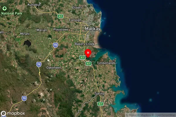 Dunnrock,Queensland Satellite Map