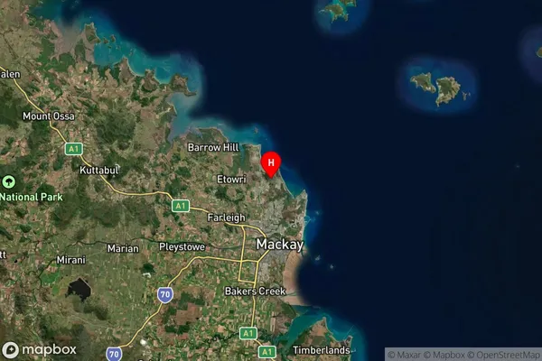 Eimeo,Queensland Satellite Map