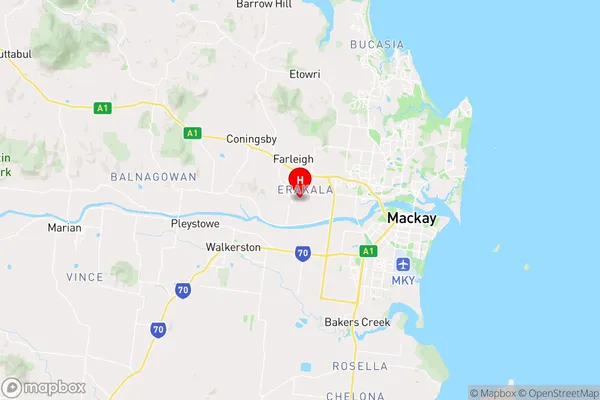 Erakala,Queensland Area Map