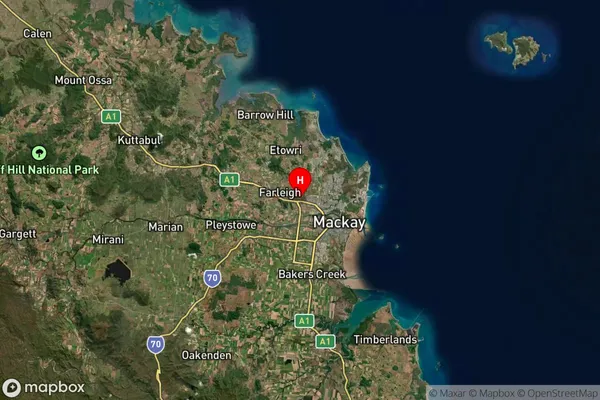 Glenella,Queensland Satellite Map