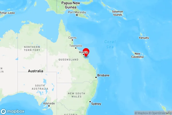 Half Tide Beach,Queensland Region Map