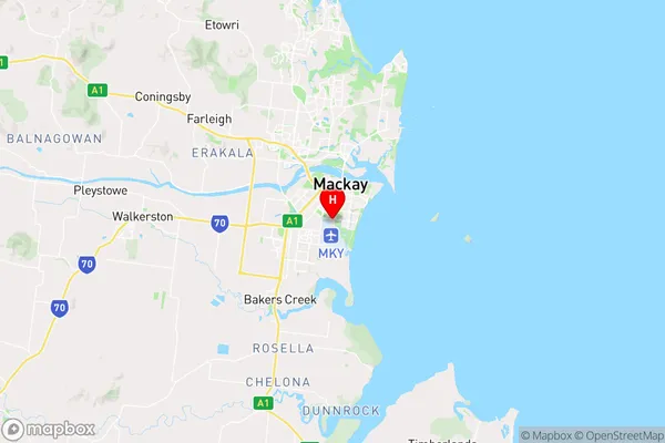 Mackay South,Queensland Area Map